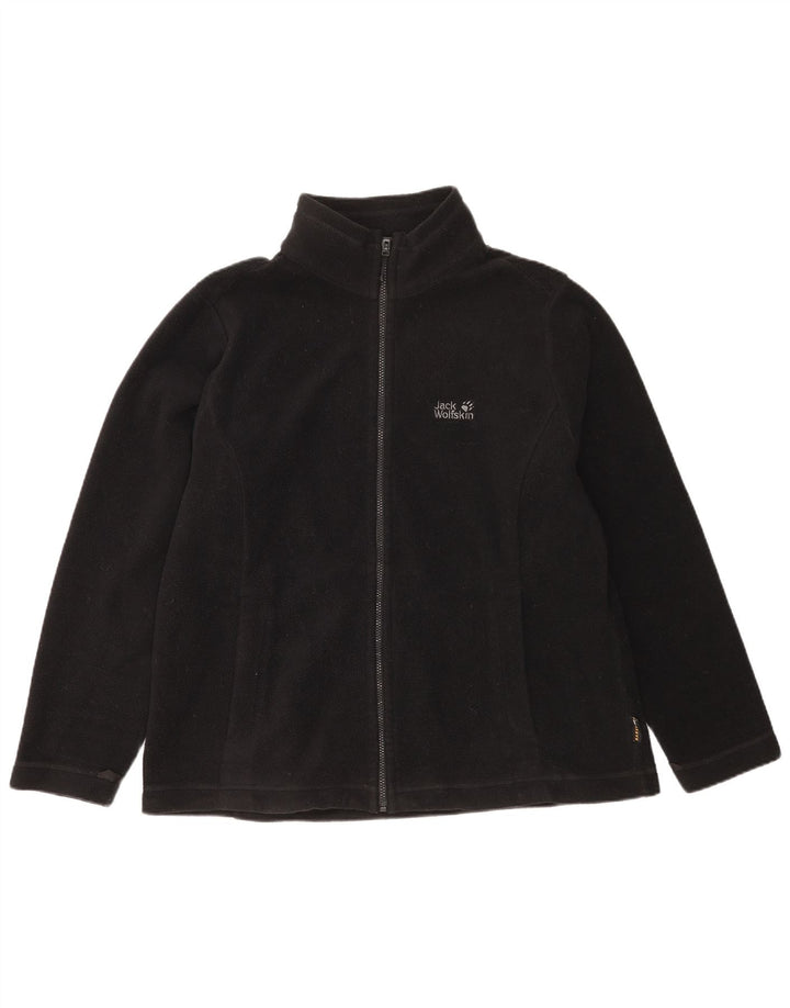 Jack Wolfskin Veste polaire doublée pour homme UK 40 Large Noir Polyester