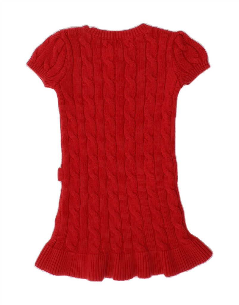 RALPH LAUREN Baby Girls Jumper Dress 18-24 Months Red Cotton Vintage Ralph Lauren and Second-Hand Ralph Lauren from Messina Hembry 