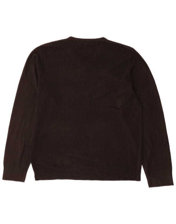Marks & Spencer Pull col V pour homme en acrylique noir Taille L