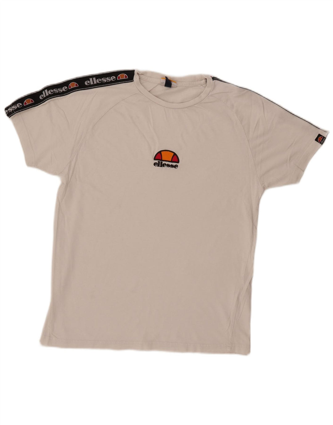 ELLESSE T-Shirt Graphique Top XS Blanc Coton Homme