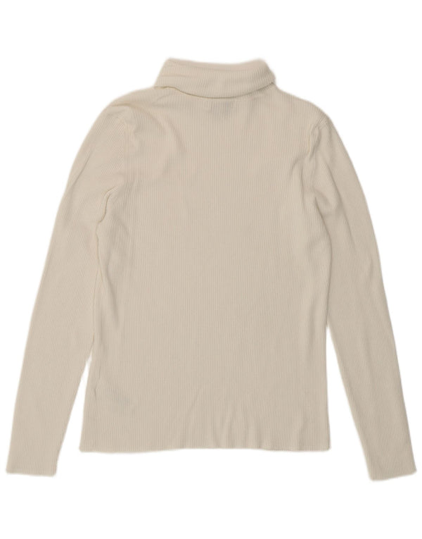 Marks & Spencer Haut à manches longues pour femme UK 44 Medium Blanc Viscose