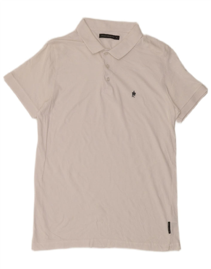 French Connection Polo Homme XL Blanc Coton
