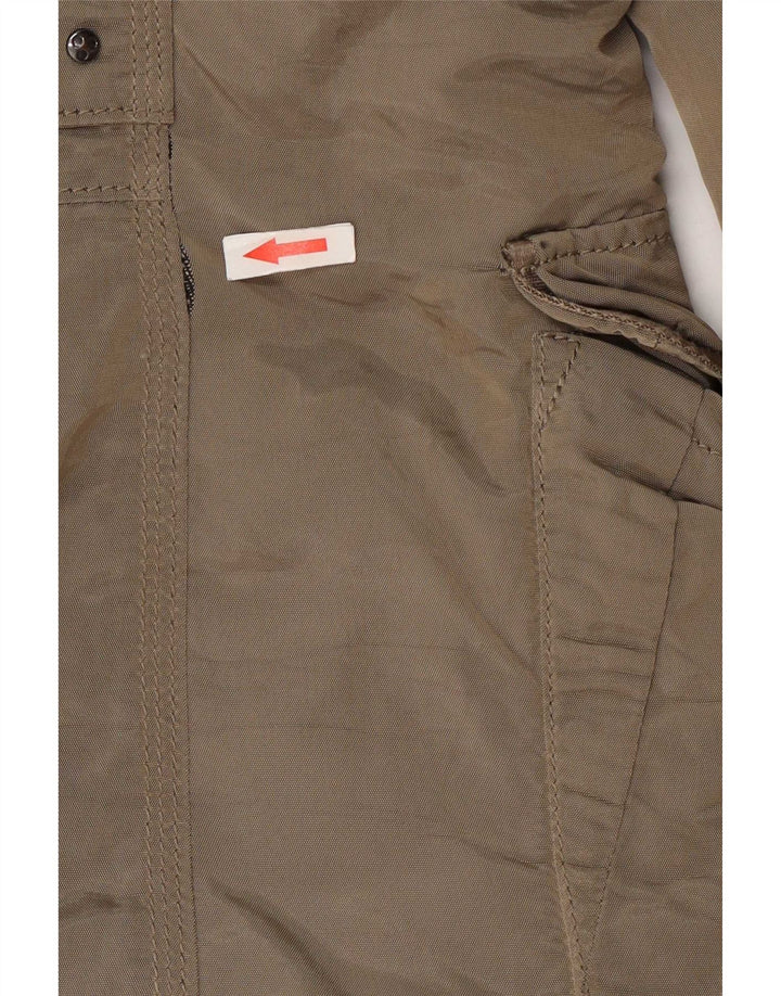 PEUTEREY Manteau matelassé à capuche IT 48 XL Kaki Polyamide Femme