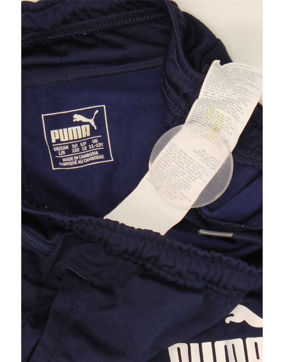 Puma Pantalon de Survêtement Graphique Garçon 11-12 ans Bleu Marine Polyester