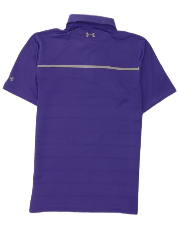 Under Armour Polo Homme Petit Violet Rayé Polyester