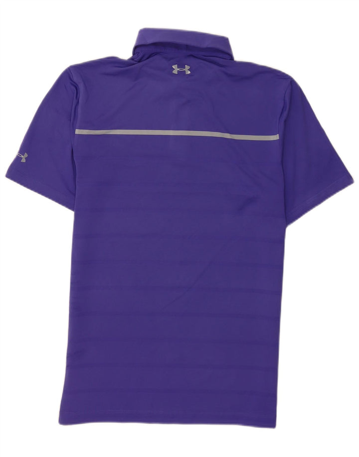 Under Armour Polo Homme Petit Violet Rayé Polyester