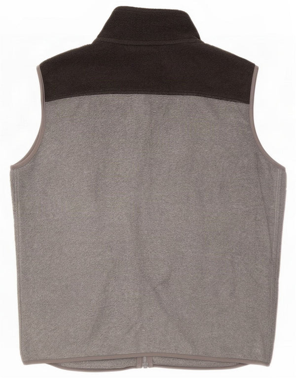 James Pringle Gilet polaire pour homme UK 40 Large Gris Colorblock Polyester