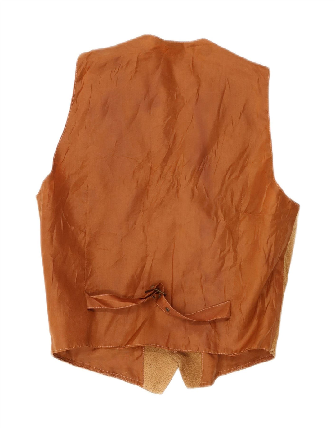 gilet en daim vintage pour homme petit cuir marron