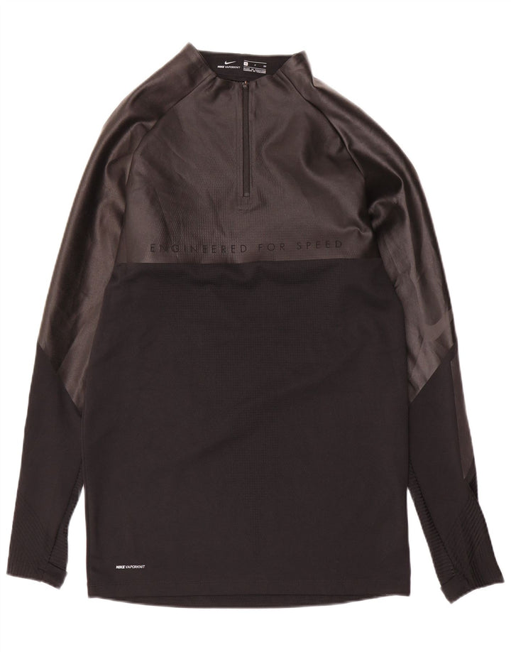 NIKE Haut de survêtement à col zippé pour homme Noir Colorblock