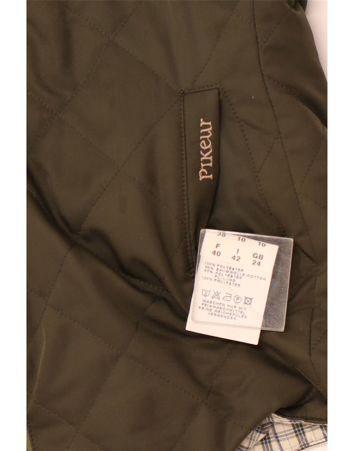 PIKEUR Gilet matelassé réversible pour femme IT 42 Kaki moyen Polyester