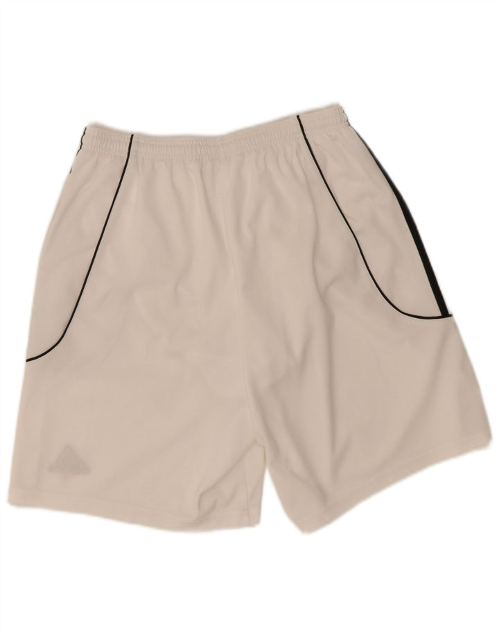 Adidas Hommes Climalite Sport Shorts Grand Blanc Polyester