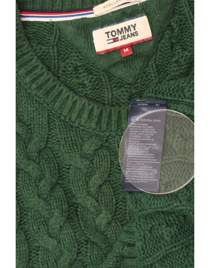 Tommy Hilfiger Pull Regular Fit Ras du Cou Homme Vert Moyen