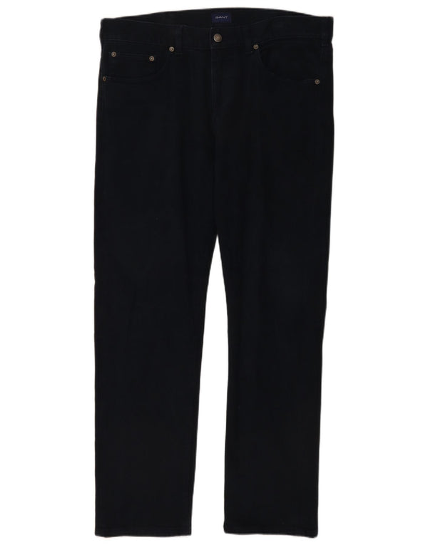 Gant Jean droit coupe droite W36 L32 bleu marine en coton pour homme