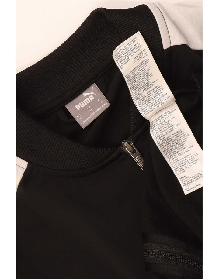 Puma Veste de Survêtement Homme Noir Moyen Polyester Colorblock