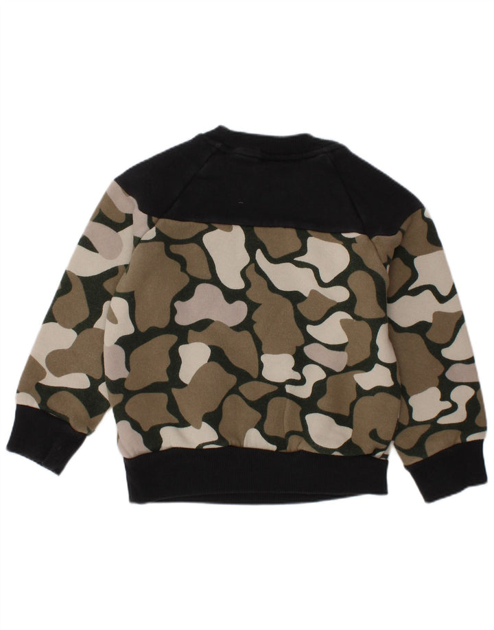 ADIDAS Sweat-shirt graphique pour bébé garçon 18-24 mois Kaki Camouflage