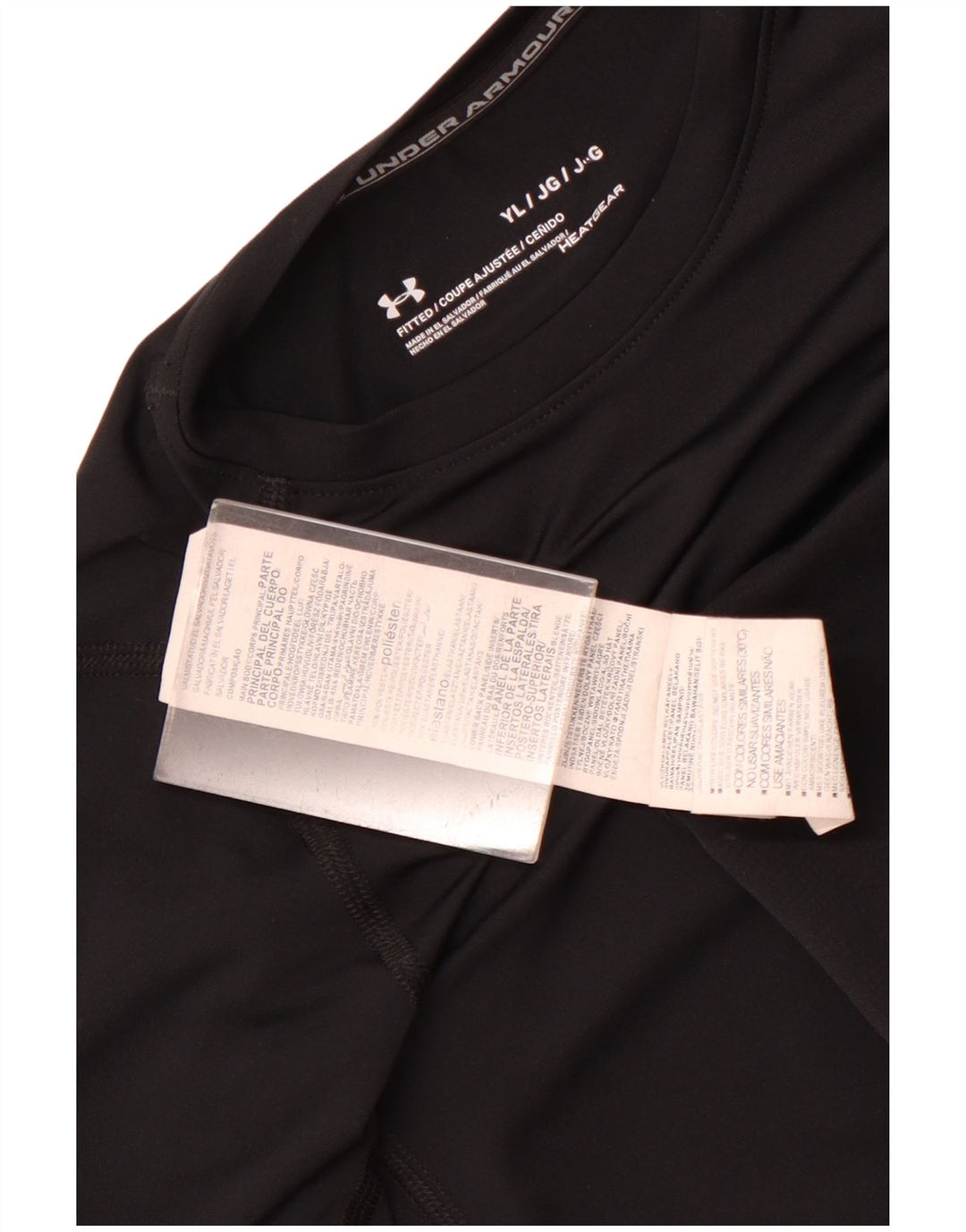 Under Armour Heat Gear Haut à manches longues pour garçon 11-12 ans Grand Noir