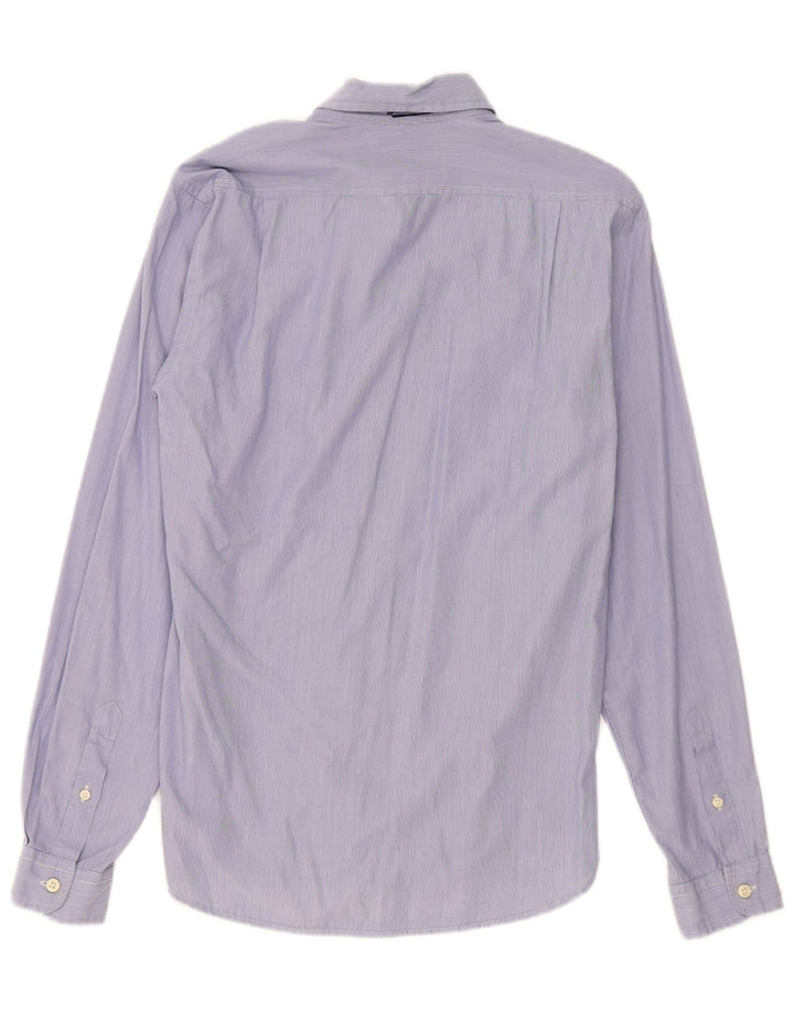 Woolrich Chemise Homme Petite Bleu Rayure Coton