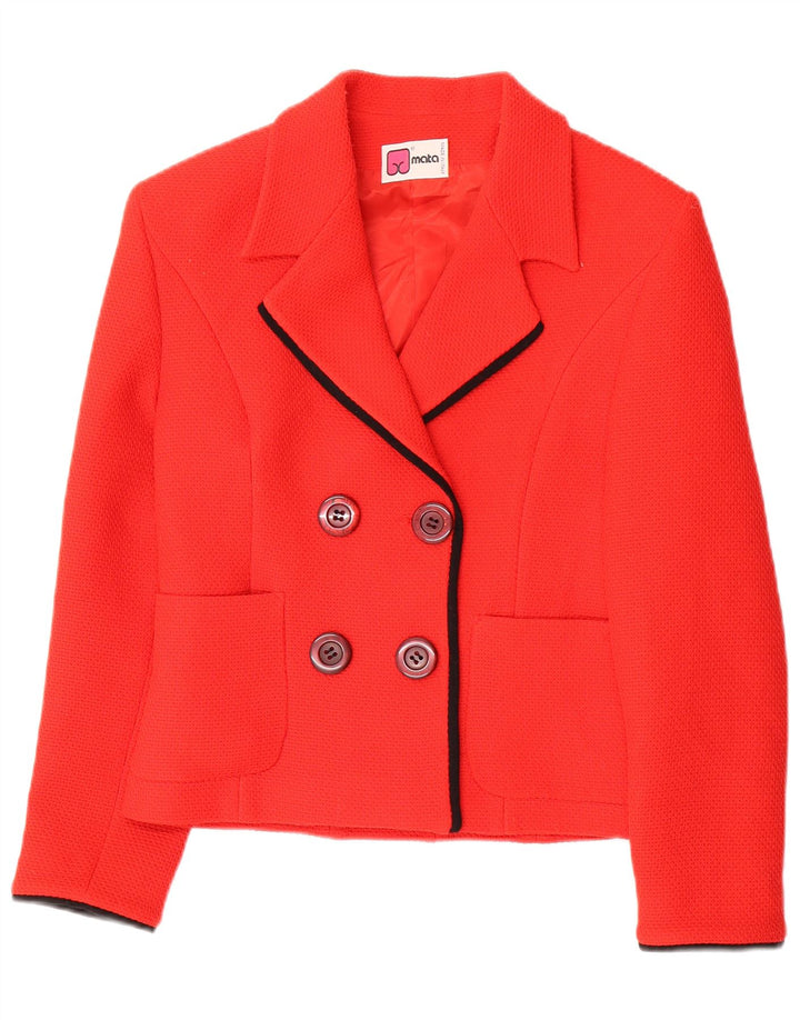 VINTAGE Ensemble jupe 2 pièces pour femme IT 44 Medium W26 Rouge Polyester
