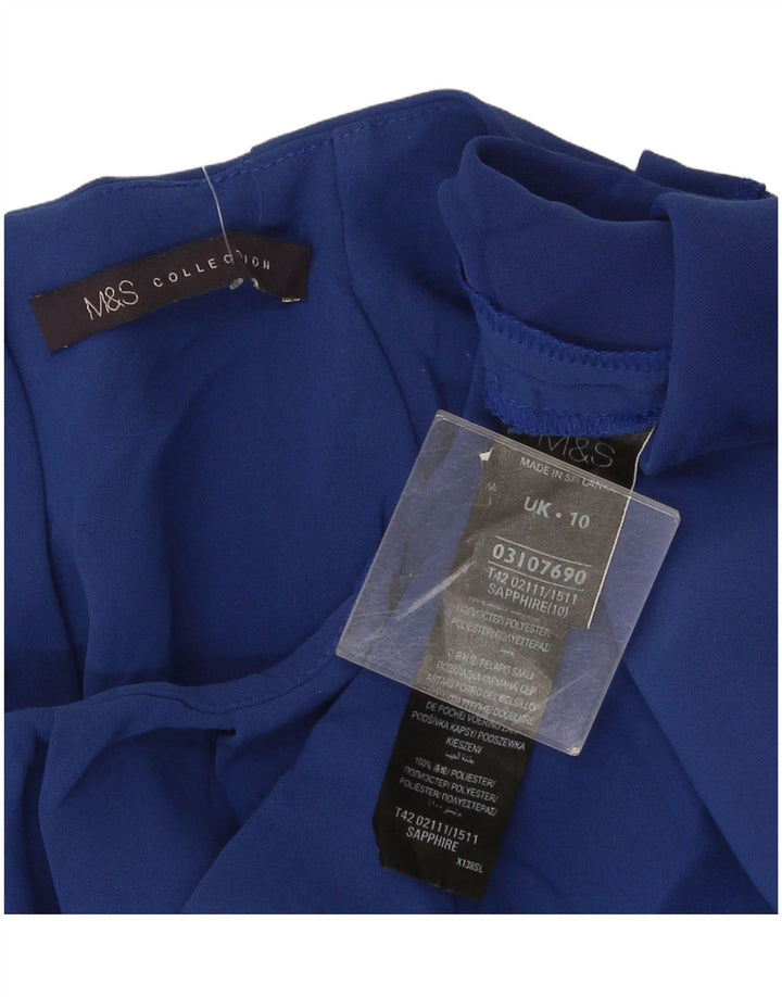 Marks & Spencer Robe droite pour femme UK 10 Petit Bleu Polyester