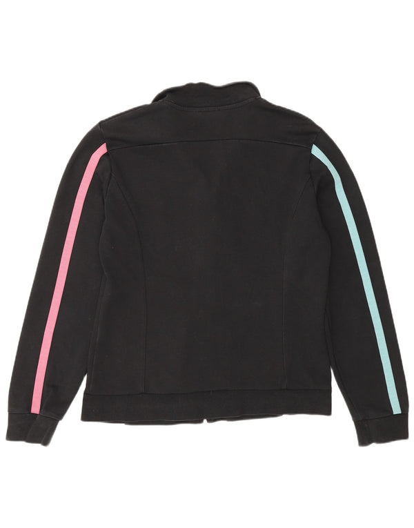 Emporio Armani Veste de survêtement pour femme UK 14 Medium Black Colourblock