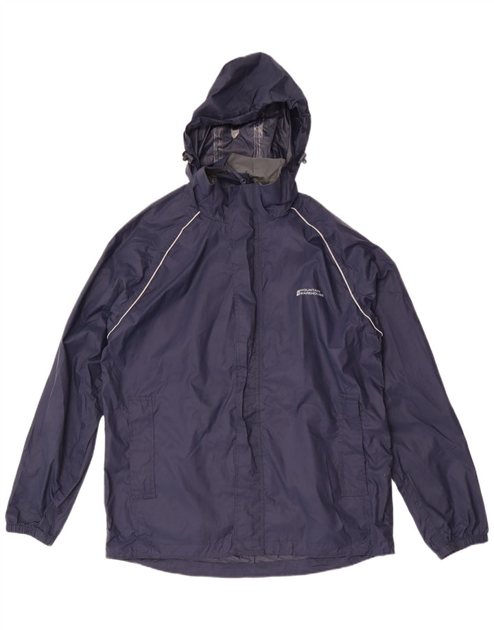 Mountain Warehouse Veste de pluie à capuche pour homme UK 38 Medium Bleu marine Nylon