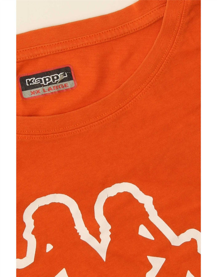 Kappa T-shirt graphique pour homme 2XL Orange