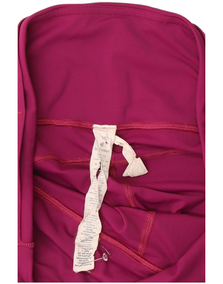 Lululemon Leggings graphiques pour femmes UK 10 petit nylon rose