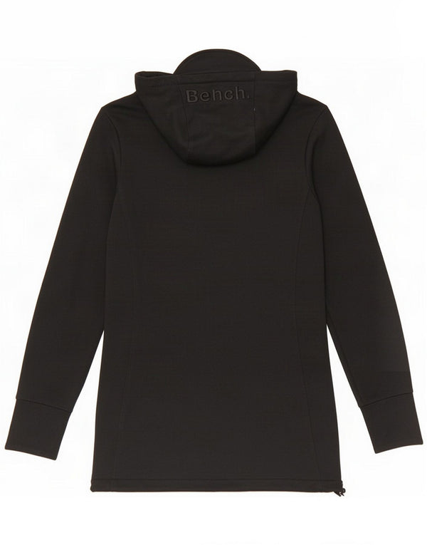 Bench Veste de survêtement à capuche graphique longue pour femme UK 6/8 XS Noir