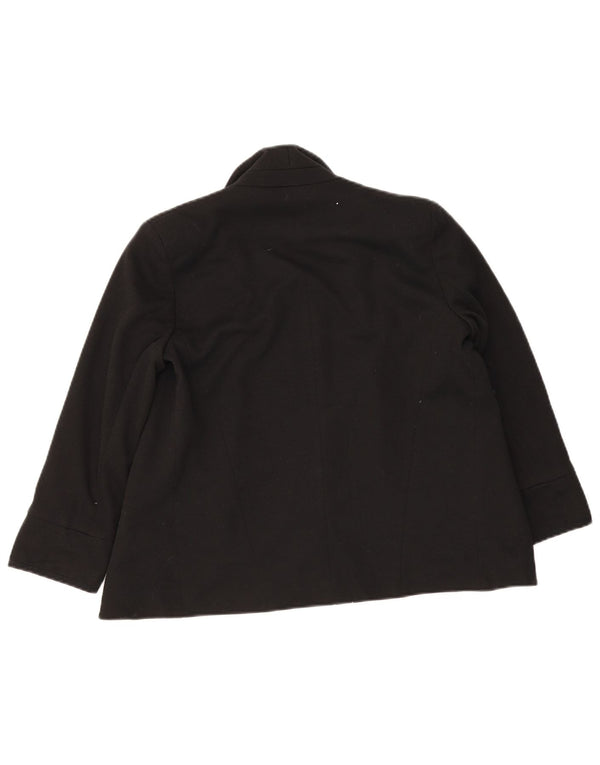 Topshop Veste Blazer Ouverte Femme UK 10 Petit Noir Polyester