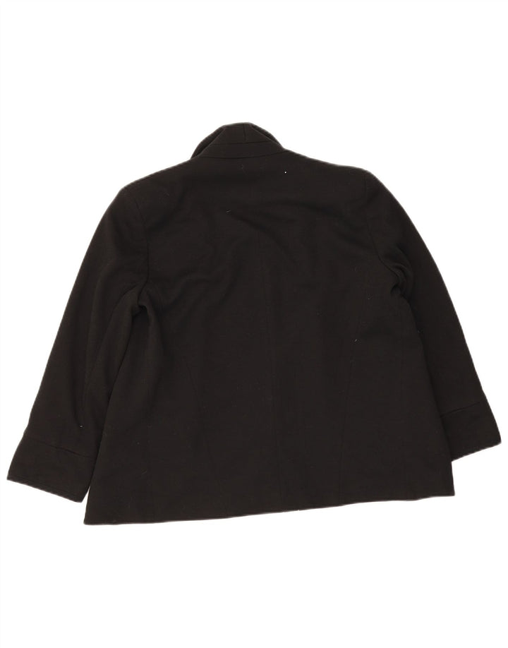 Topshop Veste Blazer Ouverte Femme UK 10 Petit Noir Polyester