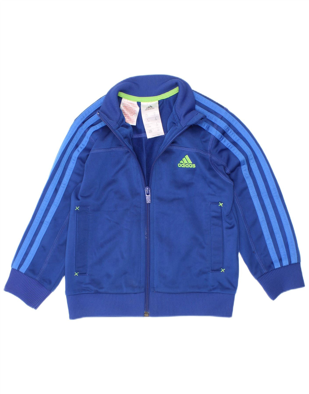 Veste de survêtement Adidas Garçon 3-4 ans Bleu Marine Polyester