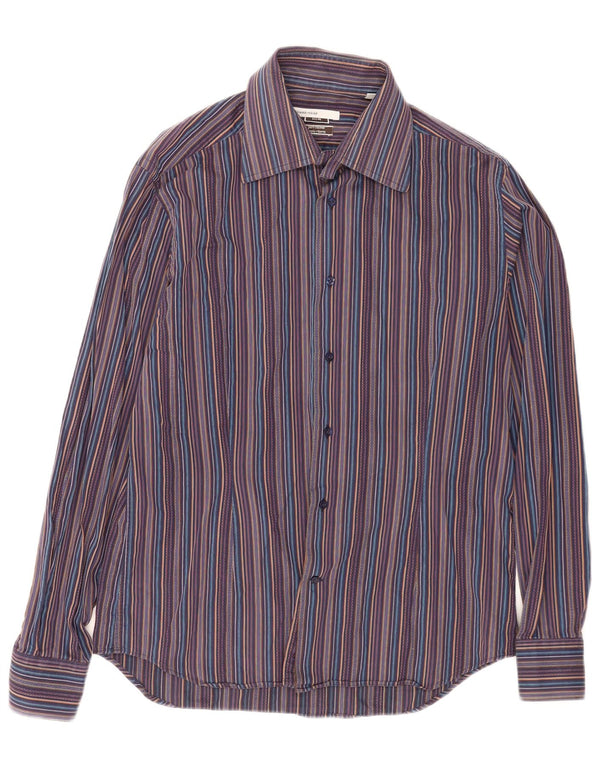 Alexander Mcqueen Chemise Slim Homme Taille 41 16 Large Rayé Multicolore