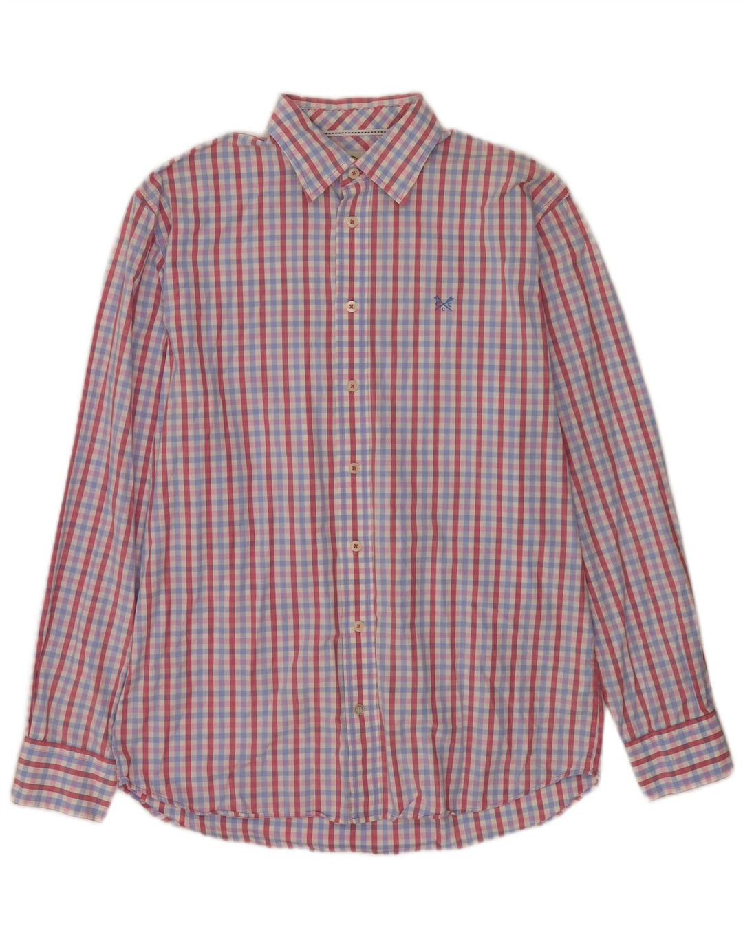 Crew Clothing Chemise coupe classique pour homme en coton vichy multicolore moyen