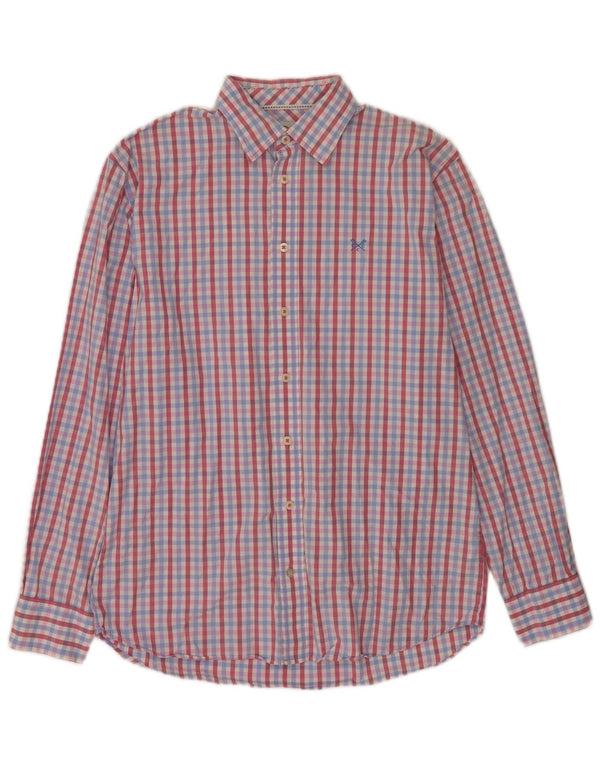 Crew Clothing Chemise coupe classique pour homme en coton vichy multicolore moyen