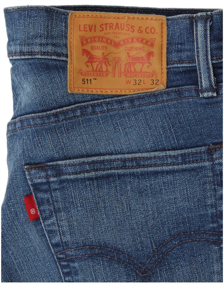 LEVI'S Short en Jean 511 Femme W32 Grand Bleu Coton