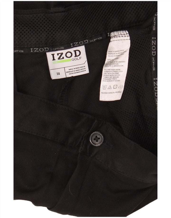 Izod Short Chino Homme W38 XL Noir Polyester