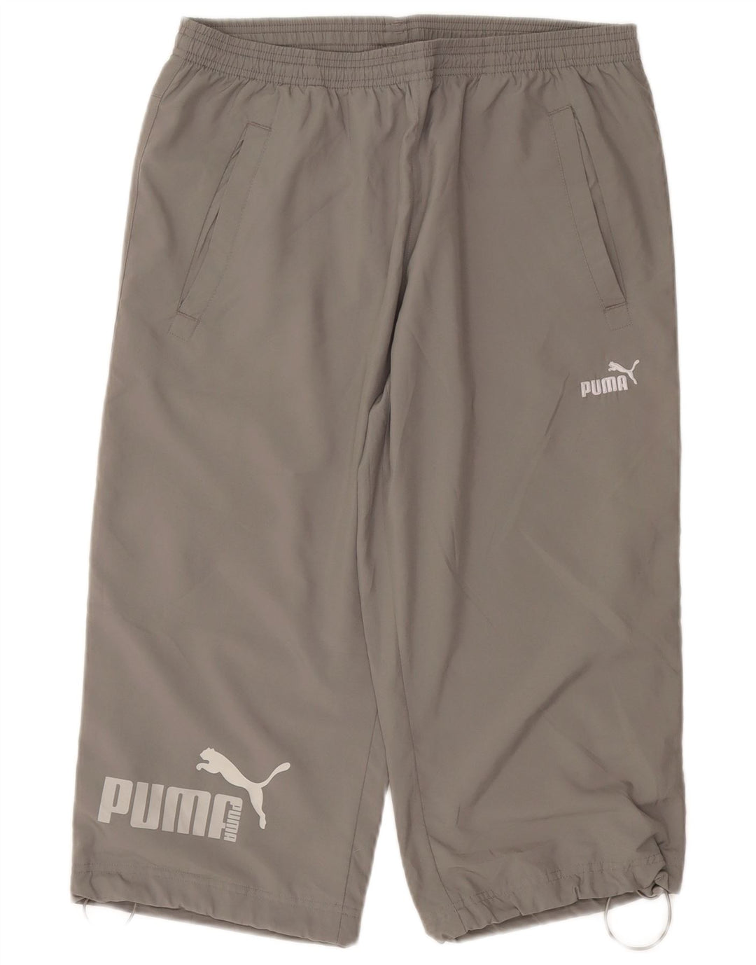 Puma Pantalon de Survêtement Graphic Capri Homme Gris Moyen Polyester