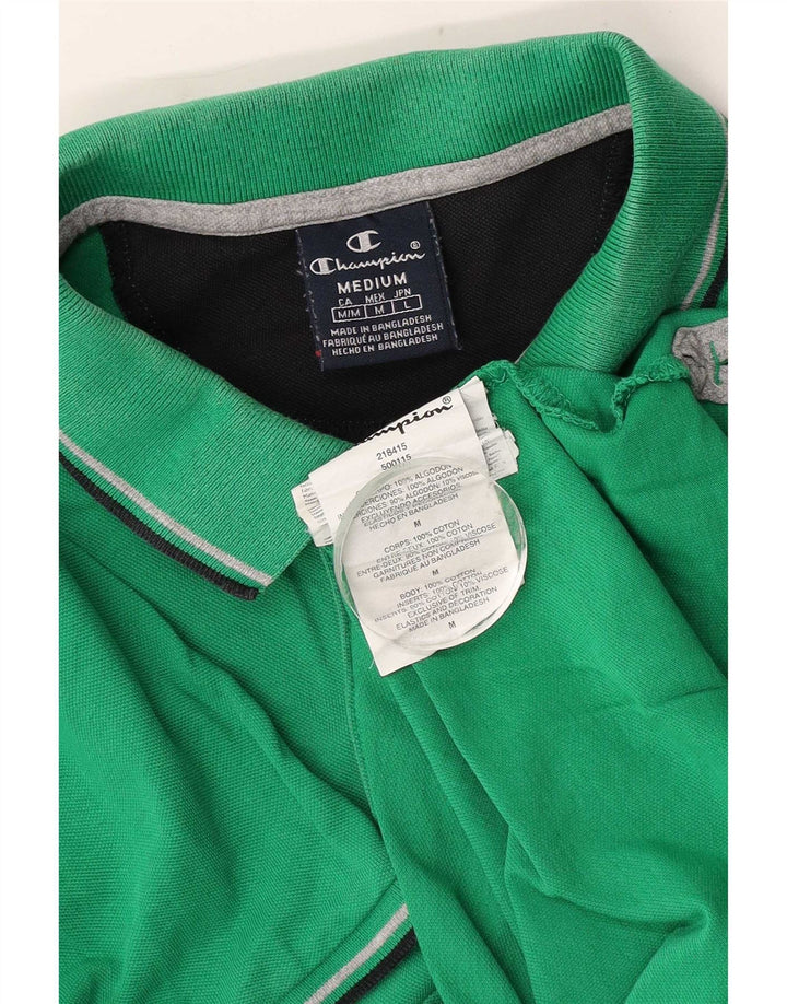 Champion Polo Homme Vert Moyen Coton