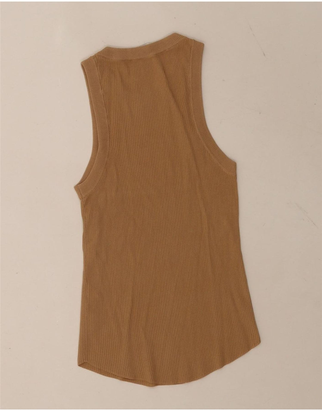 Zara Femme Débardeur UK 12 Marron Moyen Polyester