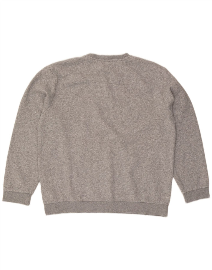 Fila Sweat-shirt pour homme en coton moucheté gris 2XL