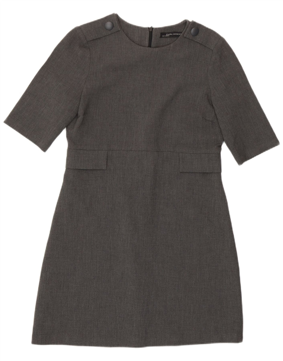 Zara Robe droite pour femme UK 12 Gris moyen