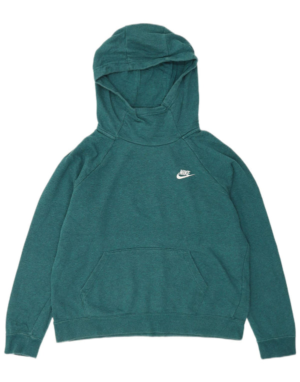Nike Pull à capuche surdimensionné pour femme UK 16 Grand coton vert