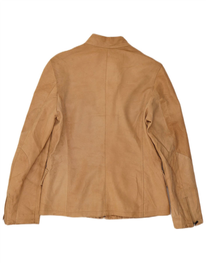 Conbipel Veste en Cuir Femme IT 44 Cuir Beige Moyen