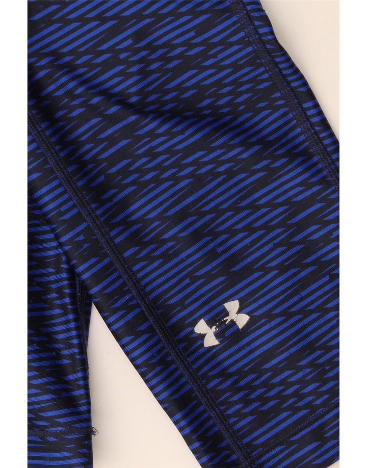 UNDER ARMOUR Legging Capri pour femme UK 44 Bleu marine moyen géométrique