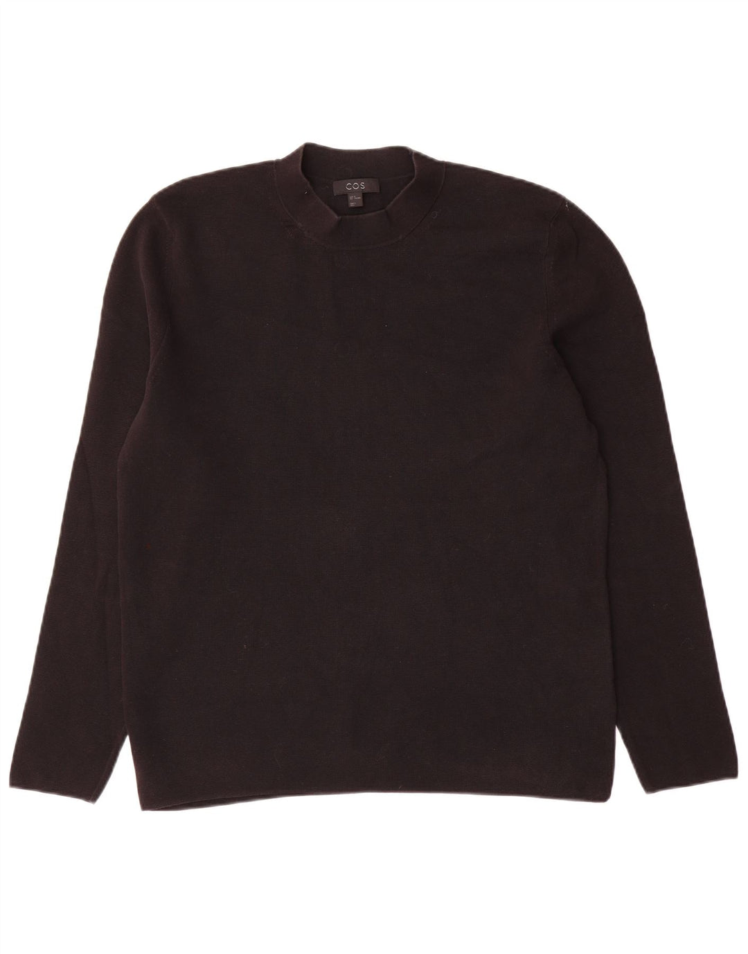 Cos Pull à col roulé pour femme UK 14 en coton noir moyen