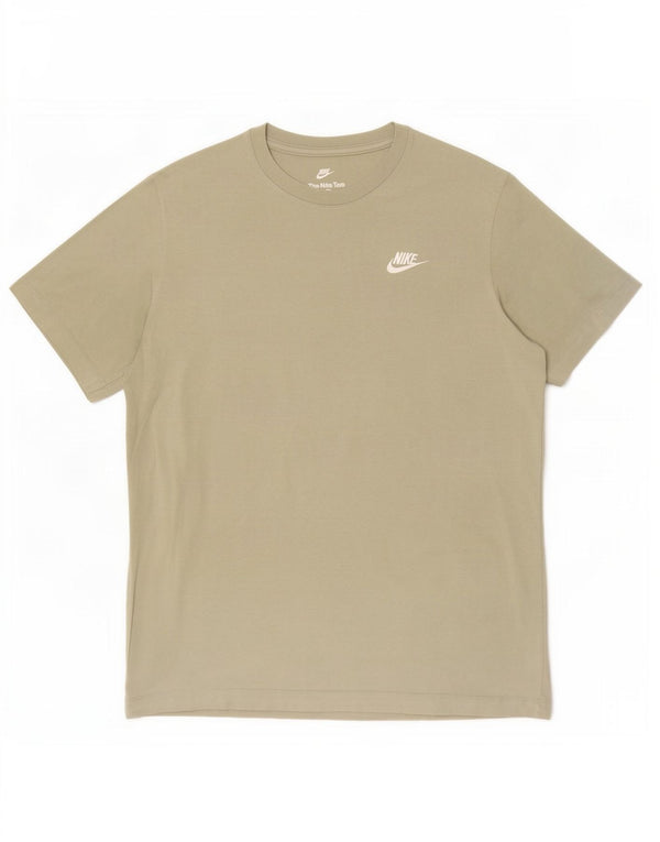 Nike T-Shirt Homme Vert Moyen Coton