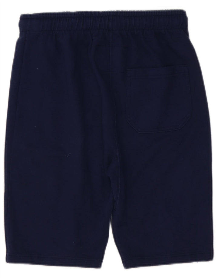 Champion Short de Sport Graphique Homme Bleu Marine Moyen Coton
