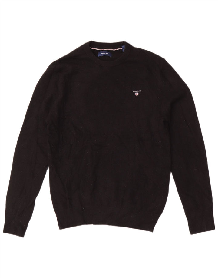 Gant Pull Col Rond Homme Laine Noir Moyen