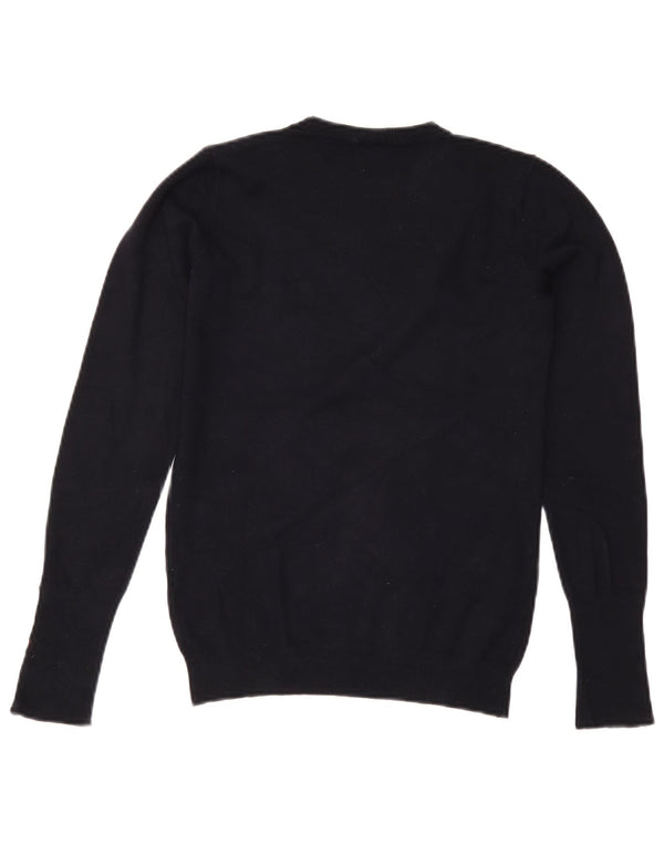 Zara Pull ras du cou pour femme UK 12 Bleu marine moyen