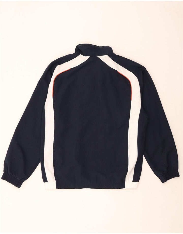 Adidas Veste de survêtement pour homme UK 42/44 Large Blanc Colorblock Polyester